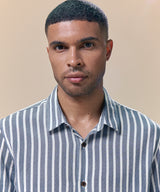 Camisa Roll Up Look Lino Rayas Slim Fit