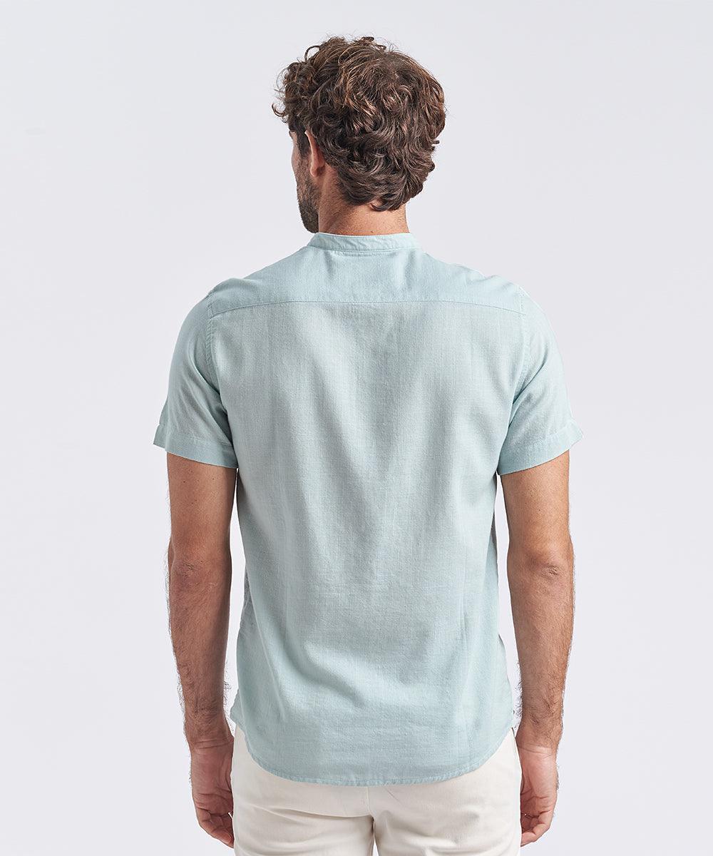 CAMISA MC CUELLO NERU BOLSILLO CORTE LOOK LINO - CLASSIC FIT - MBO