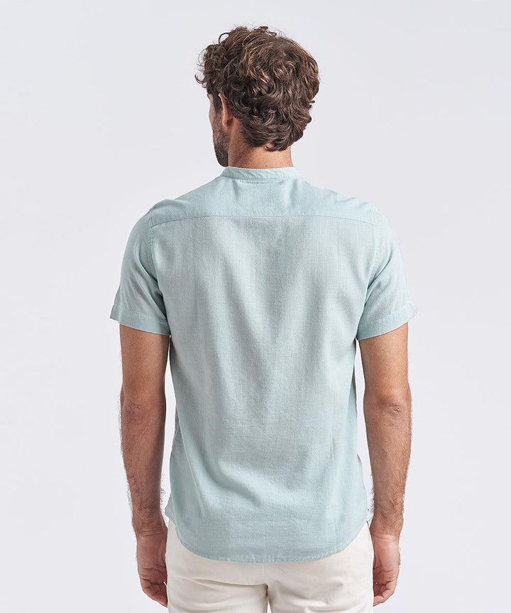CAMISA MC CUELLO NERU BOLSILLO CORTE LOOK LINO - CLASSIC FIT - MBO