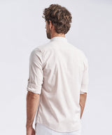 CAMISA MANGA LARGA CUELLO STAND UP CLASSIC FIT ROSADO PV24