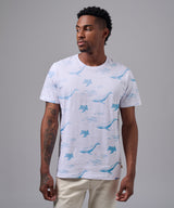 POLO MANGA CORTA ANIMALES MARINOS BLANCO OI25