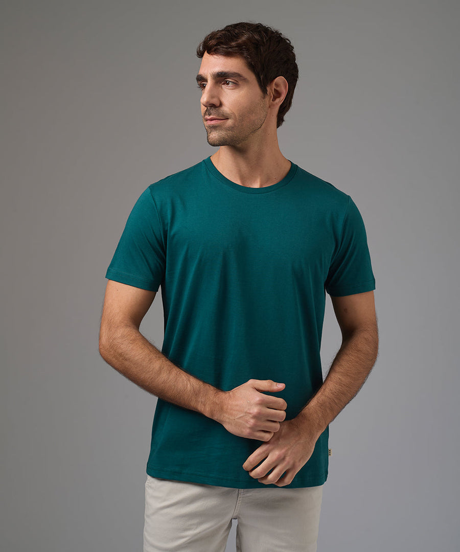 POLO MANGA CORTA JERSEY CUELLO REDONDO BASICO