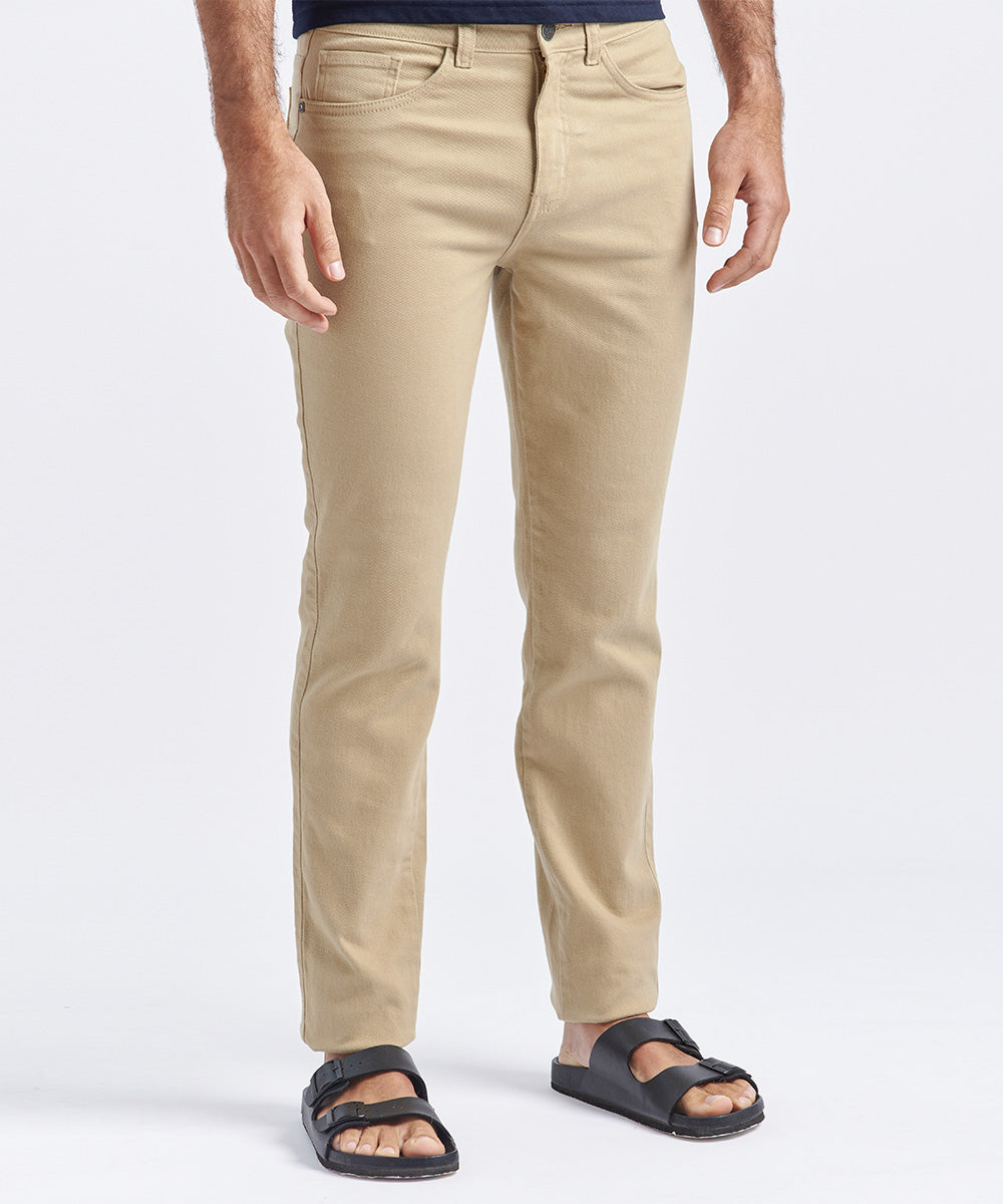 PANTALON DENIM SPANDEX SLIM FIT CAMELLO PV24