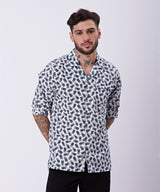 CAMISA MANGA LARGA CUELLO RESORT CON BOLSILLO ROLL UP CLASSIC FIT PV23 BE