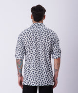 CAMISA MANGA LARGA CUELLO RESORT CON BOLSILLO ROLL UP CLASSIC FIT PV23 BE