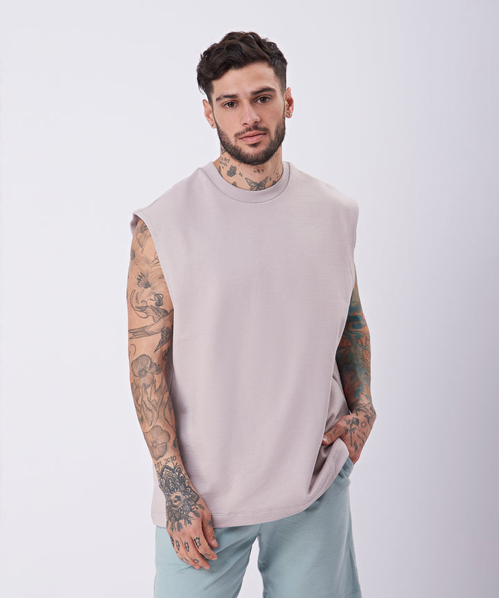 POLERA MANGA CERO CUELLO REDONDO PV23 GRIS