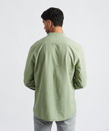 CAMISA MANGA LARGA CUELLO NERÚ SEER SUCKER CLASSIC FIT VERDE CLARO PV24