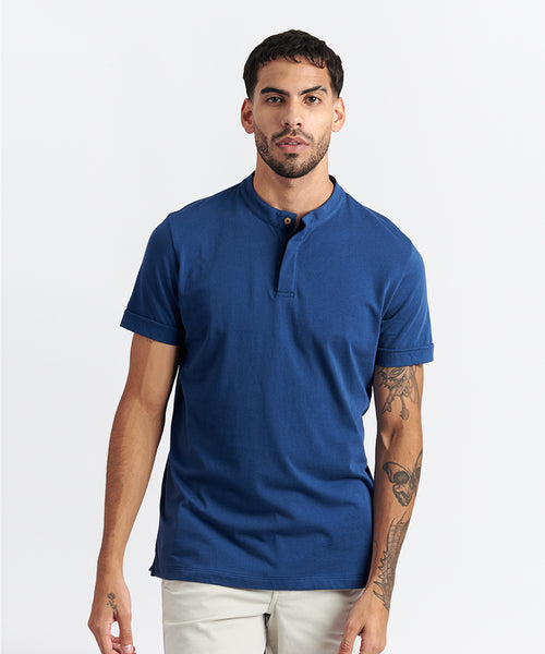 POLO MC JERSEY 20/1 CUELLO NERU PV24 AZUL MARINO