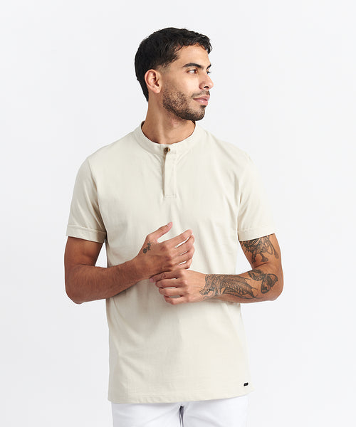 POLO MC JERSEY 20/1 CUELLO NERU PV24 HUESO