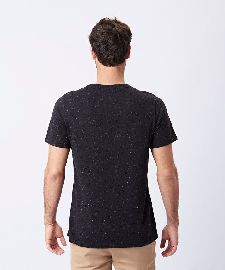 POLO MANGA CORTA BOTONE HENLEY PV23 NEGRO