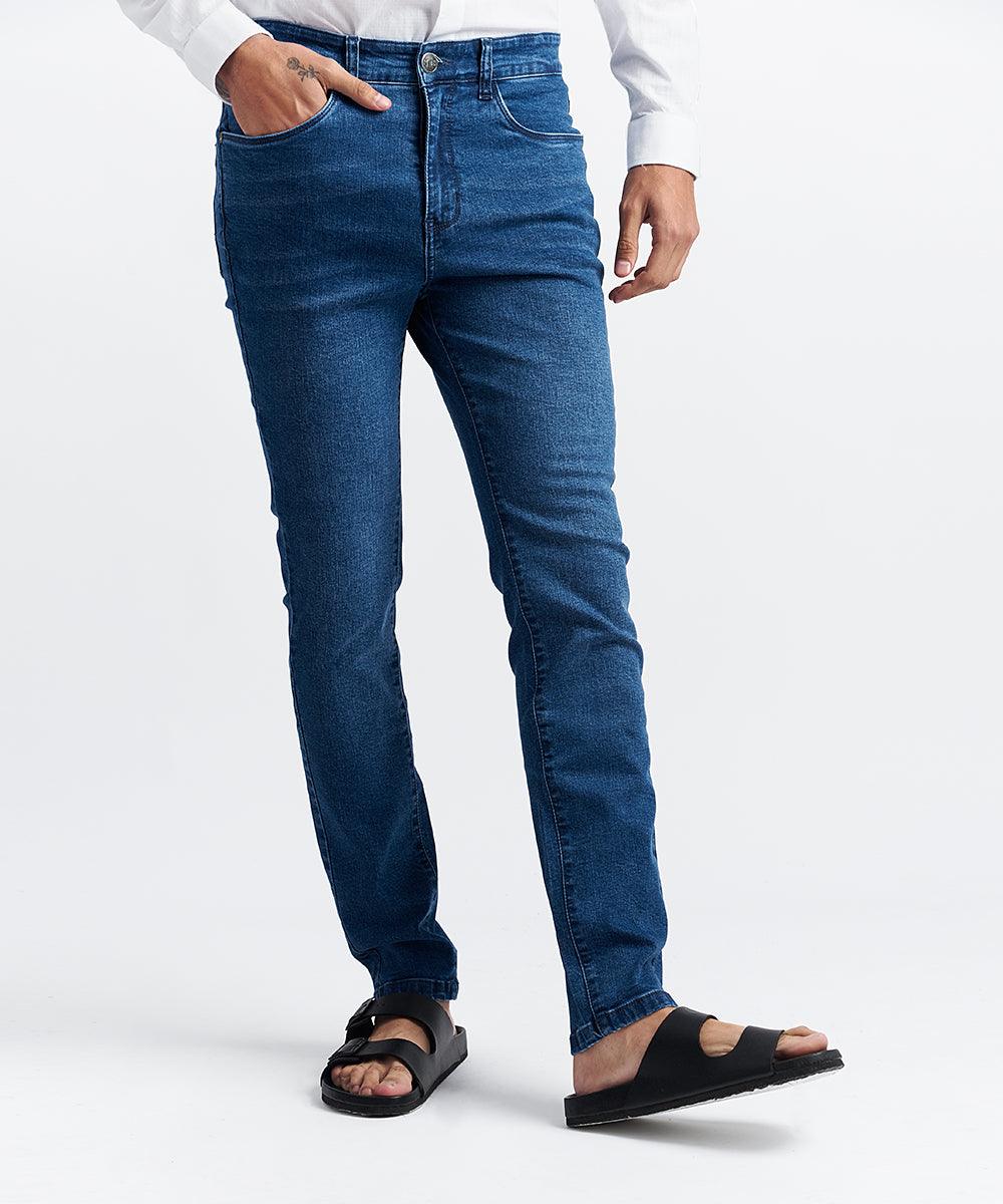 PANTALON DENIM-SPANDEX - SKINNY PV24 AZUL - MBO