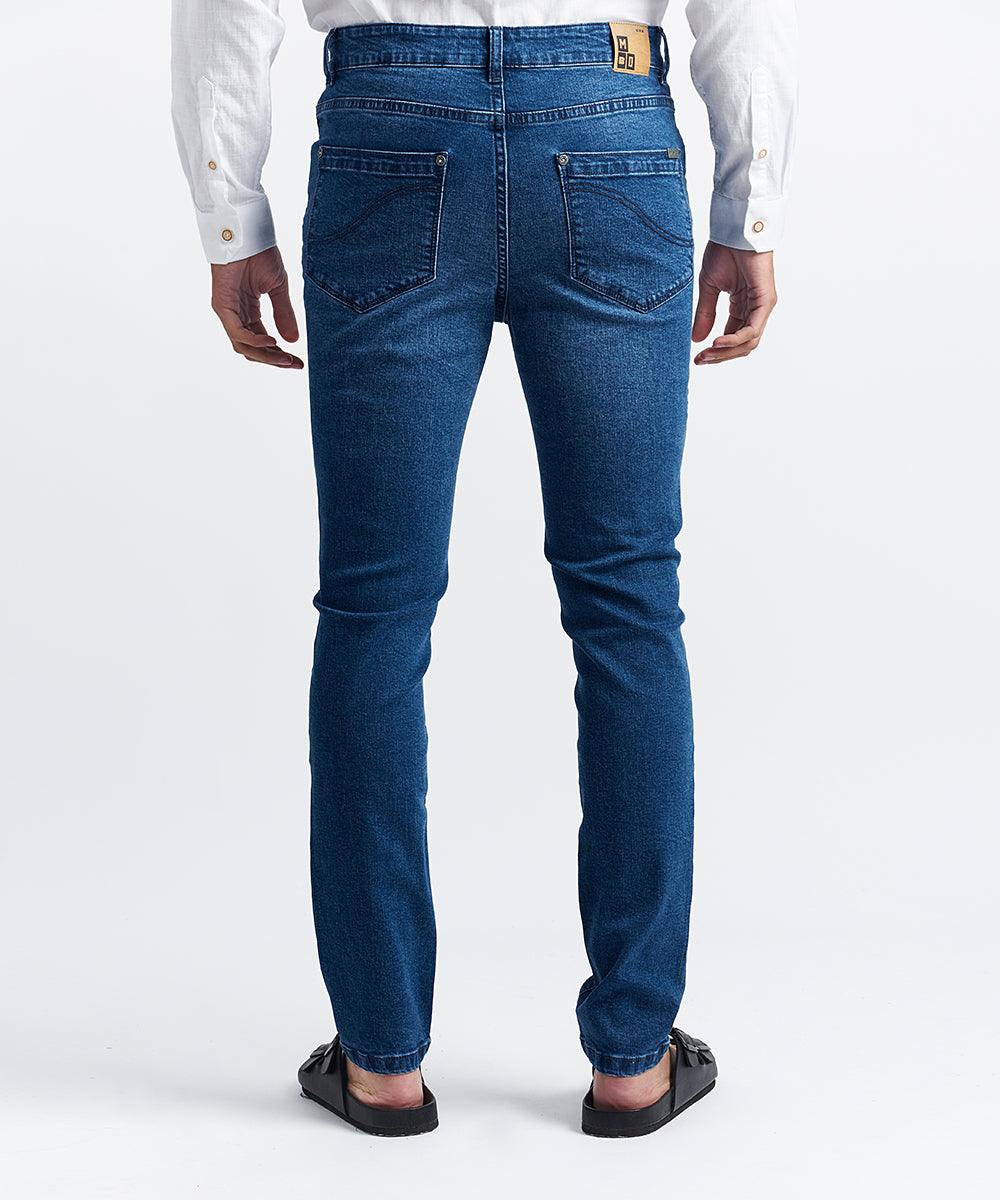 PANTALON DENIM-SPANDEX - SKINNY PV24 AZUL - MBO