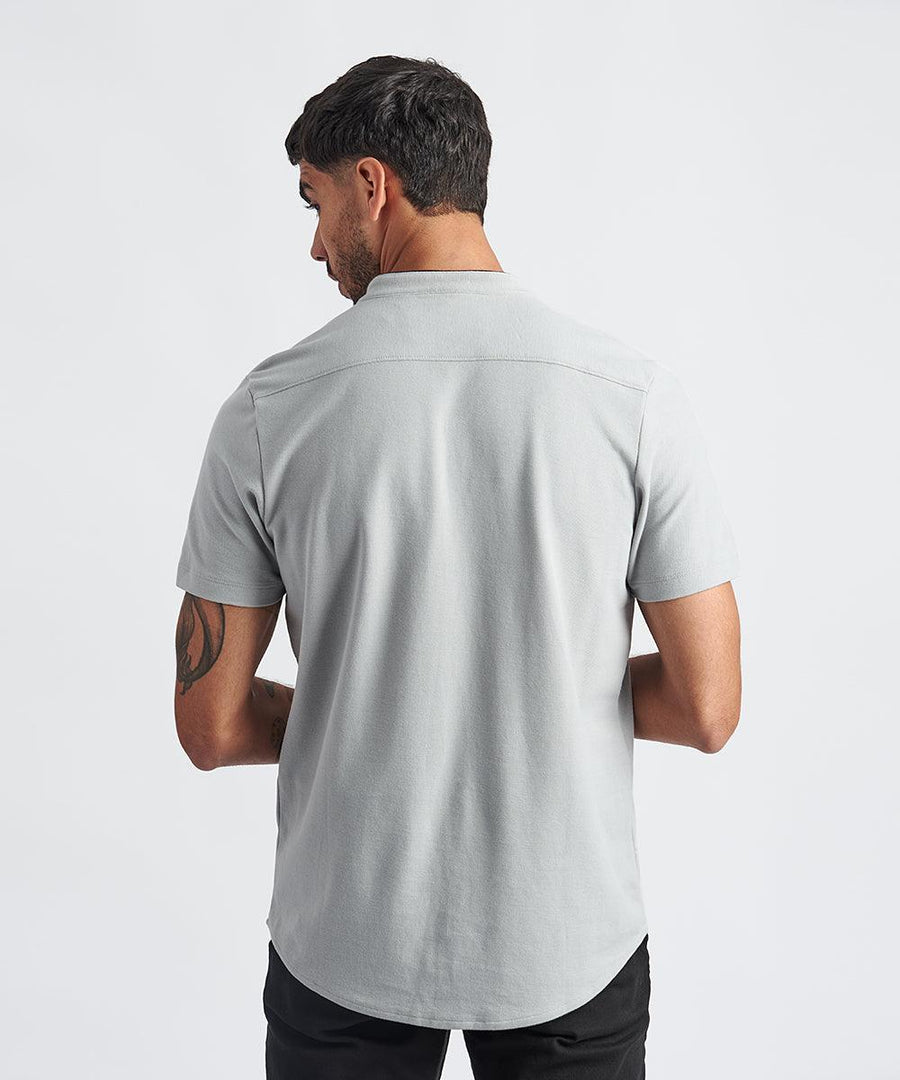 POLO MANGA CORTA BASEBALL PV24 GRIS - MBO