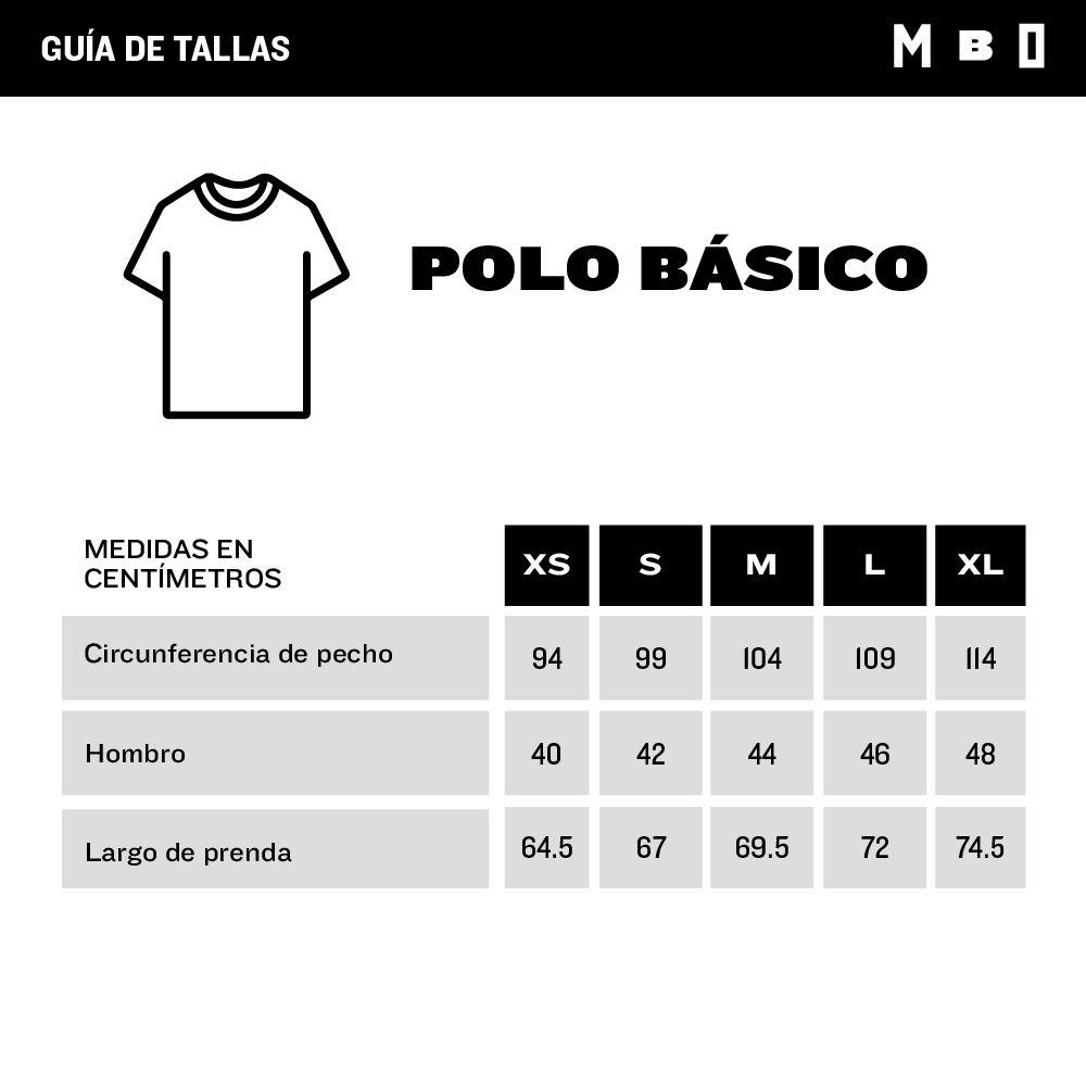 POLO MANGA CORTA BASICO CUELLO V PV23 NEGRO - MBO