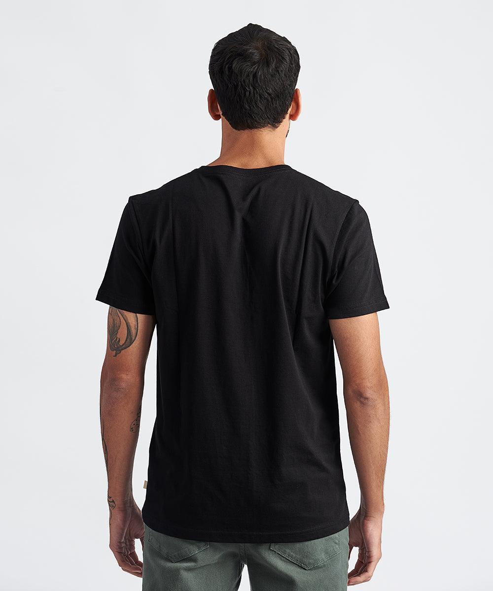 Polo negro manga corta best sale