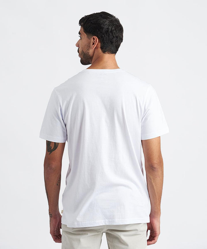 POLO MANGA CORTA ESTAMPADO GEOMETRICO PV24 BLANCO - MBO