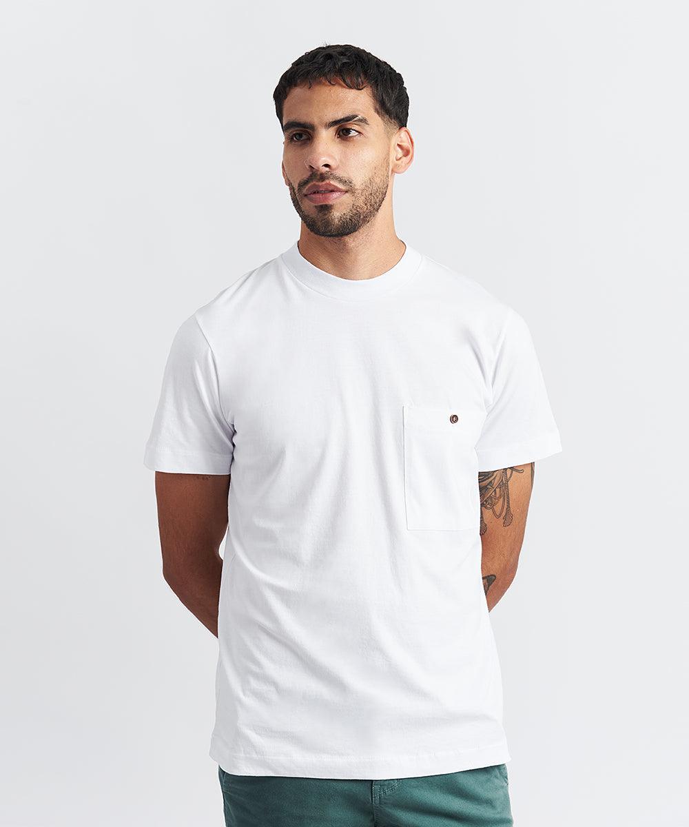 POLO MC JERSEY SOLIDO CON BOLSILLO PV24 BLANCO - MBO