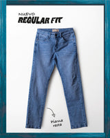 PANTALON DENIM REGULAR FIT NEGRO PV26