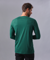 POLO MANGA LARGA JERSEY HENLEY VERDE BOTELLA OI24