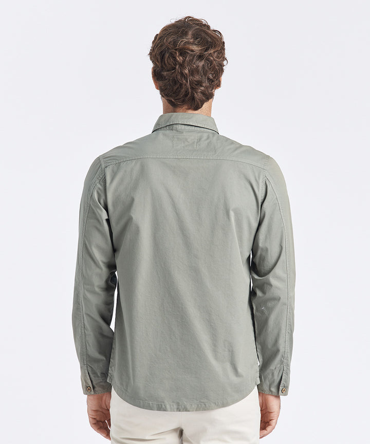 CAMISA MANGA LARGA PAPER TOUCH DOBLE BOLSILLO CLASSIC FIT VERDE PV24