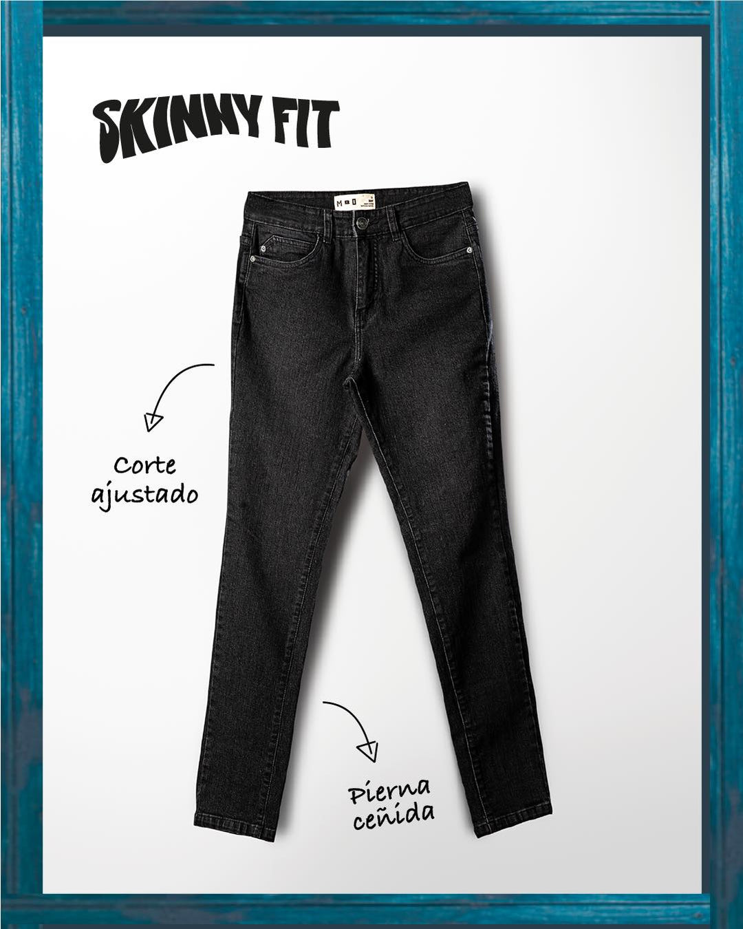 PANTALON DENIM SPANDEX SKINNY FIT AZUL OI24