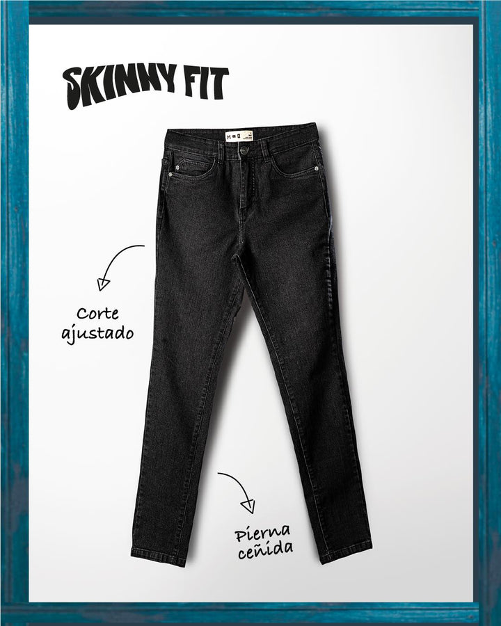 PANTALON DENIM SPANDEX SKINNY FIT AZUL OI24