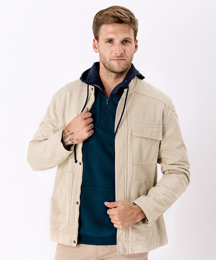 CASACA CORTES OI23 BEIGE