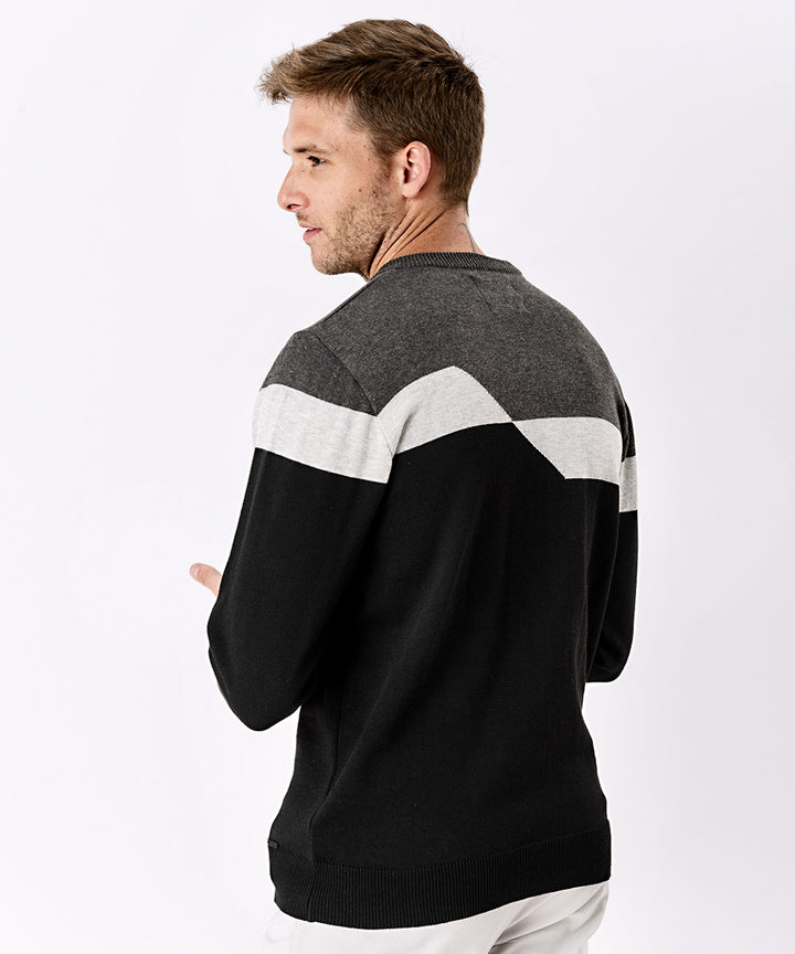 CHOMPA CUELLO REDONDO OI23 CHARCOAL
