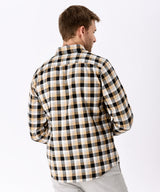 CAMISA MANGA LARGA FRANELA CLASSIC FIT OI23 MOSTAZA